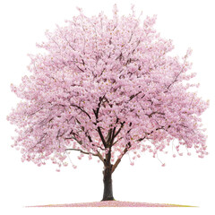 Obraz premium Magnificent Blossoming Cherry Tree in Full Bloom Capturing the Essence of Springtime Beauty