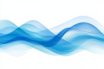 Blue smoke, Abstract art, Abstract Blue smoke, Blue smoke abstract, Blue wave, white background  Abstract image of flowing, translucent blue waves The waves create a sense of movement and fluidity.