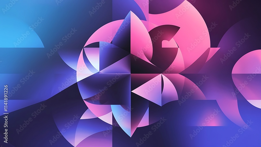 Poster background abstract overlapping shapes minimal composition vector illustration for wallpaper banner 