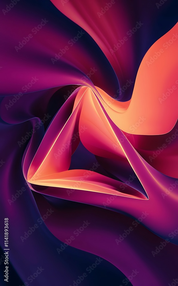 Poster triangle fluid color gradient abstract background vector illustration for wallpaper banner backgroun