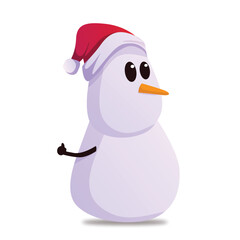 snowman with hat