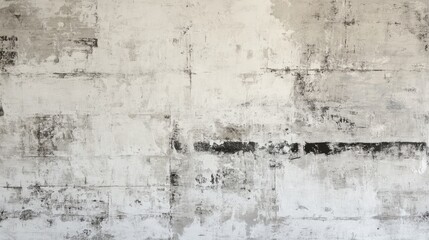 Weathered white brick wall with subtle light gray stains and abstract texture patterns, showcasing a rustic background for modern room interiors