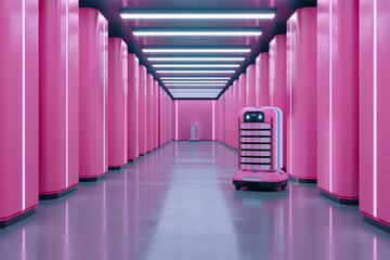 Autonomous Warehouse Utilizing AI Robots for Efficient Organization