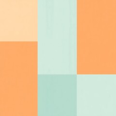 Fototapeta premium Pastel Color Blocks: Abstract background with soft peach and mint green color blocks. Perfect for design projects needing a calm, modern aesthetic. 