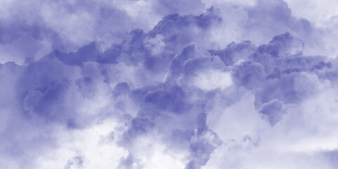 Dramatic sky modern violet bright and dark colored cloudscape fluffy pattern beautiful smoke isolated on textured background, cumulus clouds in the light sky with seamless pattern.