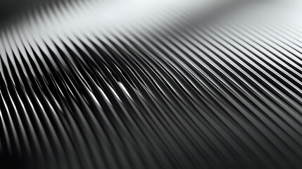 Macro Photograph of Brushed Metal Featuring Fine Grooves and Soft Light
