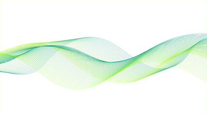 Abstract yellow green background with wavy lines flowing. Wavy lines creating abstract background
