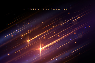 Stars motion effect with sparks © d1sk