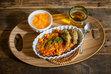 チキンドリアとデザート