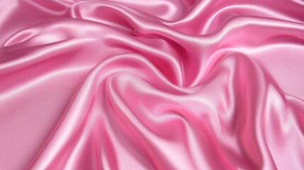 Obraz premium Draped Pink Silk Fabric Showing Soft Texture