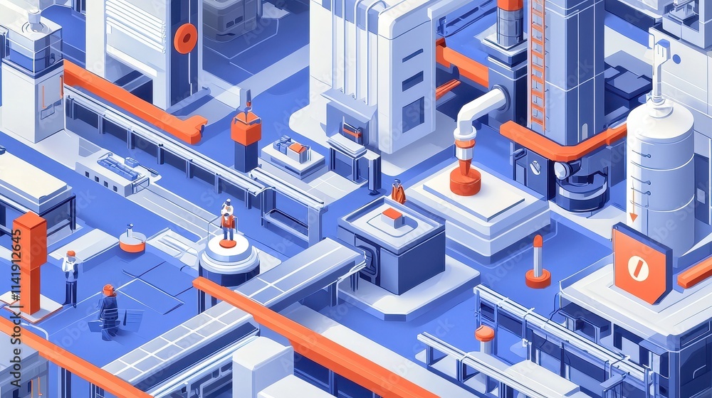 Poster optimizing factory floor with machine learning technologies for enhanced production efficiency