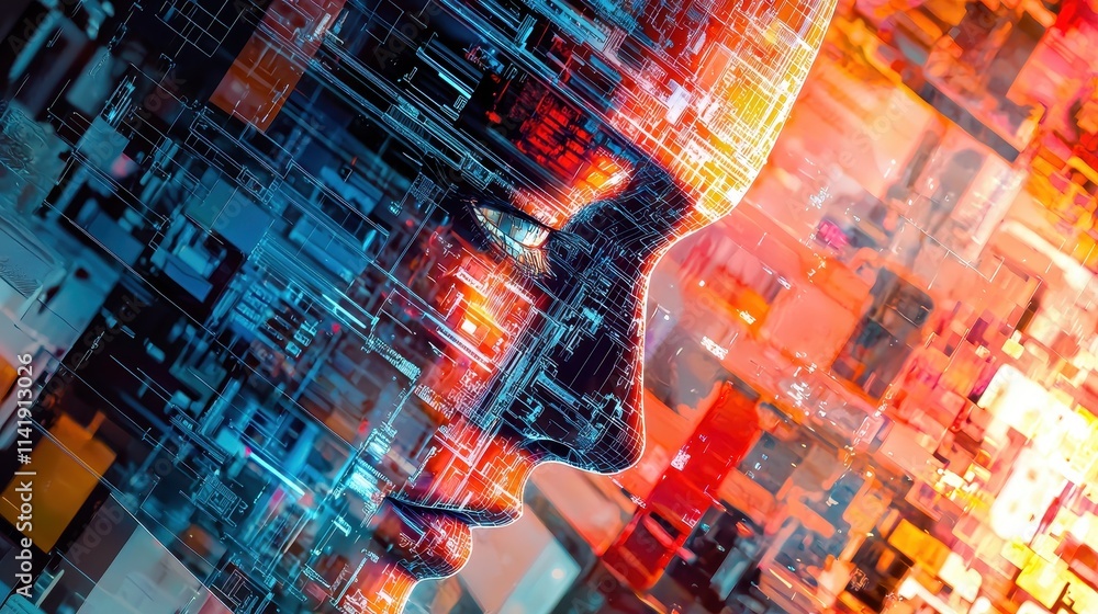 Poster ai integration in manufacturing processes for professional oversight and innovation development