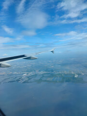 view from airplane window