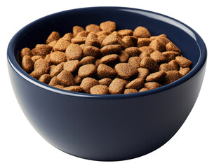 PNG An isolated dog food in a navy bowl nutritious nutrition healthy.