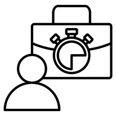 part time single icon