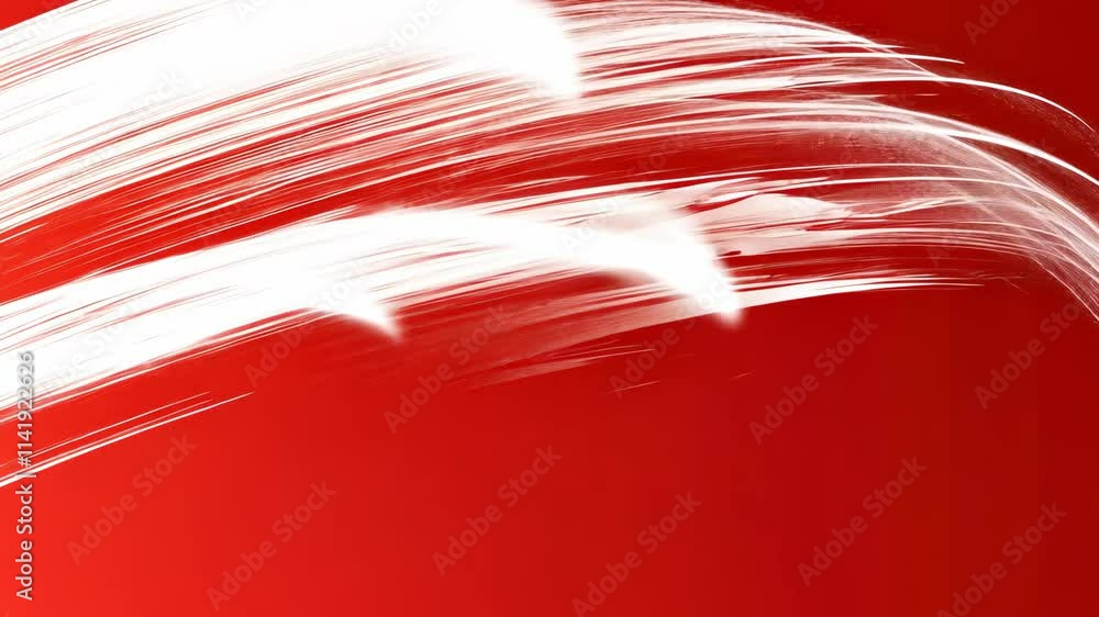 Poster dynamic red background with vivid brush strokes and bold visual elements