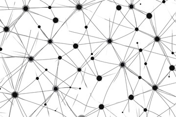 Simple geometric AI-inspired patterns on white background 