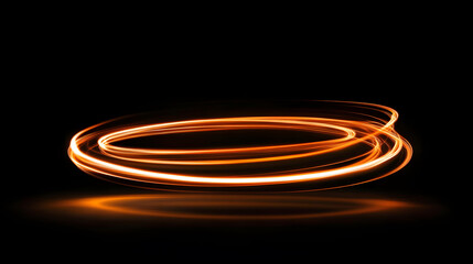 Fototapeta premium An Enchanting Display of Dynamic Light Patterns Against a Dark Backdrop Creates a Captivating Visual Haunting the Imagination.