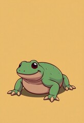 Obraz premium Adorable Giant Salamander Cartoon Flashcards Clipart Isolated on Soft Vibrant Color Background. Suitable for animal flashcard, alphabet flashcards, Montessori Flashcards