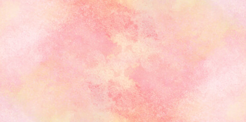 Soft watercolor background, watercolor background with pink and yellow color, Fantasy light red, pink shades watercolor background, subtle watercolor pink yellow gradient illustration.	