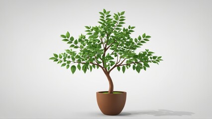 Obraz premium Tree growing in brown pot