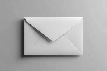 Plain white envelope with no text on clean background