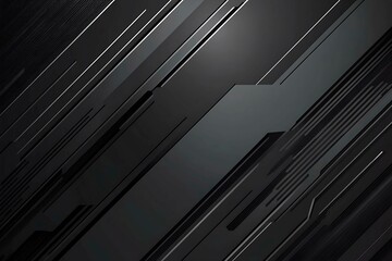 Obraz premium Close-up of a reflective metallic circuit board showcasing intricate patterns and electronic connections, symbolizing technology, innovation, and futuristic design.