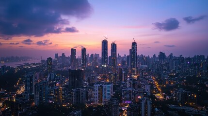 Obraz premium Collaborative Team of Experts Engaging in Smart City Development Project in Urban Environment at Dusk