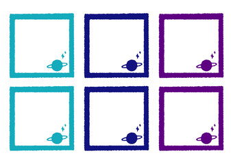 Planner stickers, Planners and weekly days label, Bullet journal stickers, Scrapbook decoration elements.