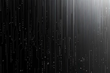 Close-up of a reflective metallic circuit board showcasing intricate patterns and electronic connections, symbolizing technology, innovation, and futuristic design.