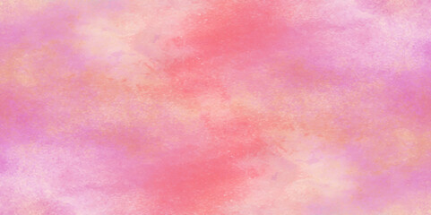 Soft watercolor background, watercolor background with pink and yellow color, Fantasy light red, pink shades watercolor background, subtle watercolor pink yellow gradient illustration.	