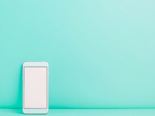 Minimalist Smartphone Mockup for National Download Day, Cyber Monday, and New Years Tech Theme