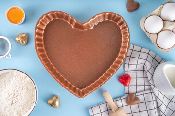 Sweet Valentine day baking background