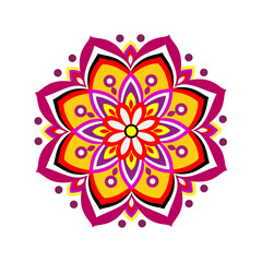 Mandala vector icons. The background flower elements and mandala vectors.