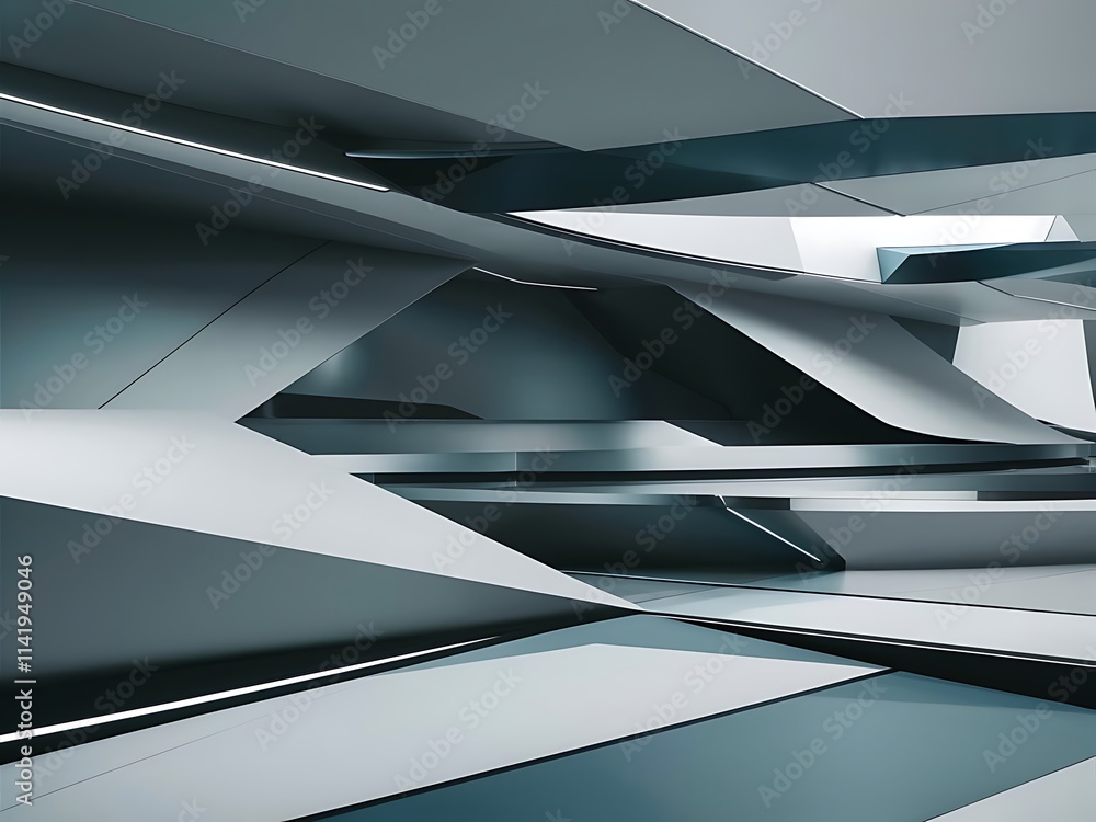 Aufkleber future geometric patterns minimal geometric background