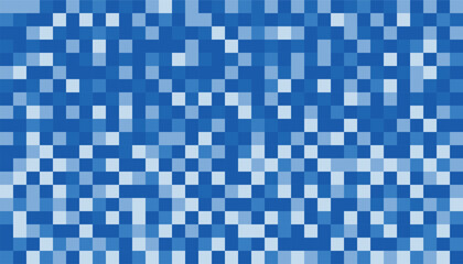 Blue mosaic pattern. abstract square pixels background of geometric shapes. pixel landscape. blue square mosaic background. use for cloth, textile, wrap. vector pattern