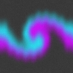 An abstract retro grainy wavy gradient blur background image.