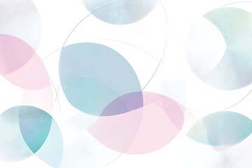 A modern design with simple overlapping circles, each in a soft pastel gradient of blue, pink, and green, symbolizing human diversity