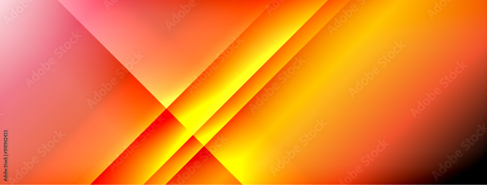 Poster colorful gradient with lines made of shadow and light. creative background