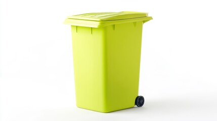 Bright Green Waste Bin for Effective Recycling