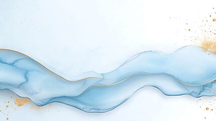 Obraz premium Abstract backgrounds flowing blue watercolor design from an artistic digital viewpoint