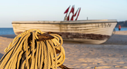 kleine Boote und Kähne, Rügen, Mecklenburg-Vorpommern, Deutschland