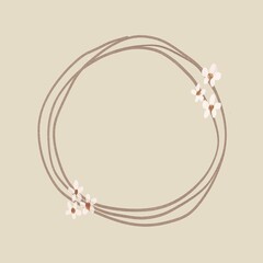 circle flower for background and printing, graphic resource