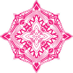 Beautiful flower art and mandala vector design