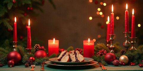 christmas table setting
