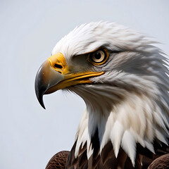Obraz premium Close-up of a Majestic Bald Eagle, Facing Forward