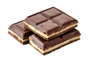 a stack of chocolate bars