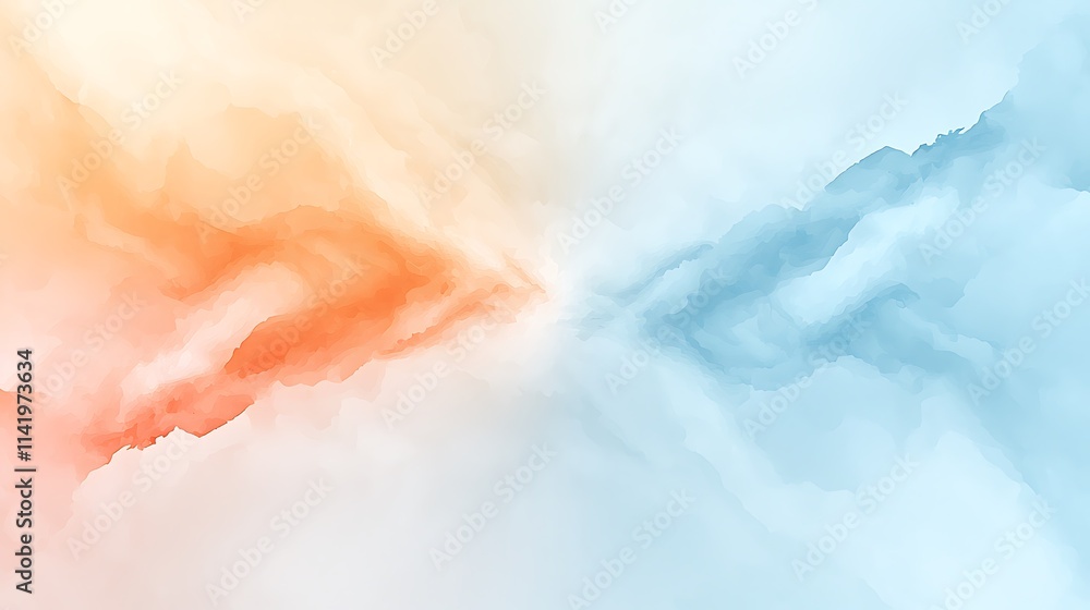 Poster abstract artwork in artistic environment dynamic color blending from an aerial perspective