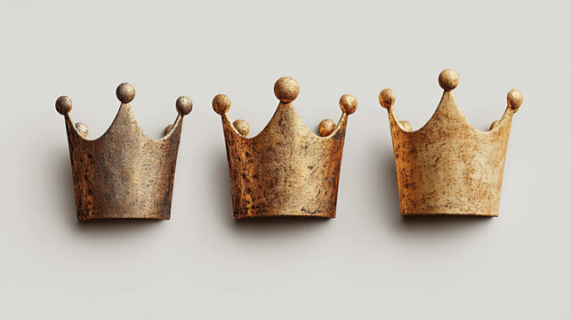 las coronas de los tres reyes magos de oriente 