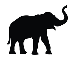 Elephant vector silhouette illustration